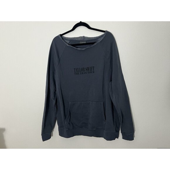 Taylor Swift Tops - Taylor Swift Eras Tour Dark Gray Blue Sweatshirt Size Large 2023 2024 Pockets